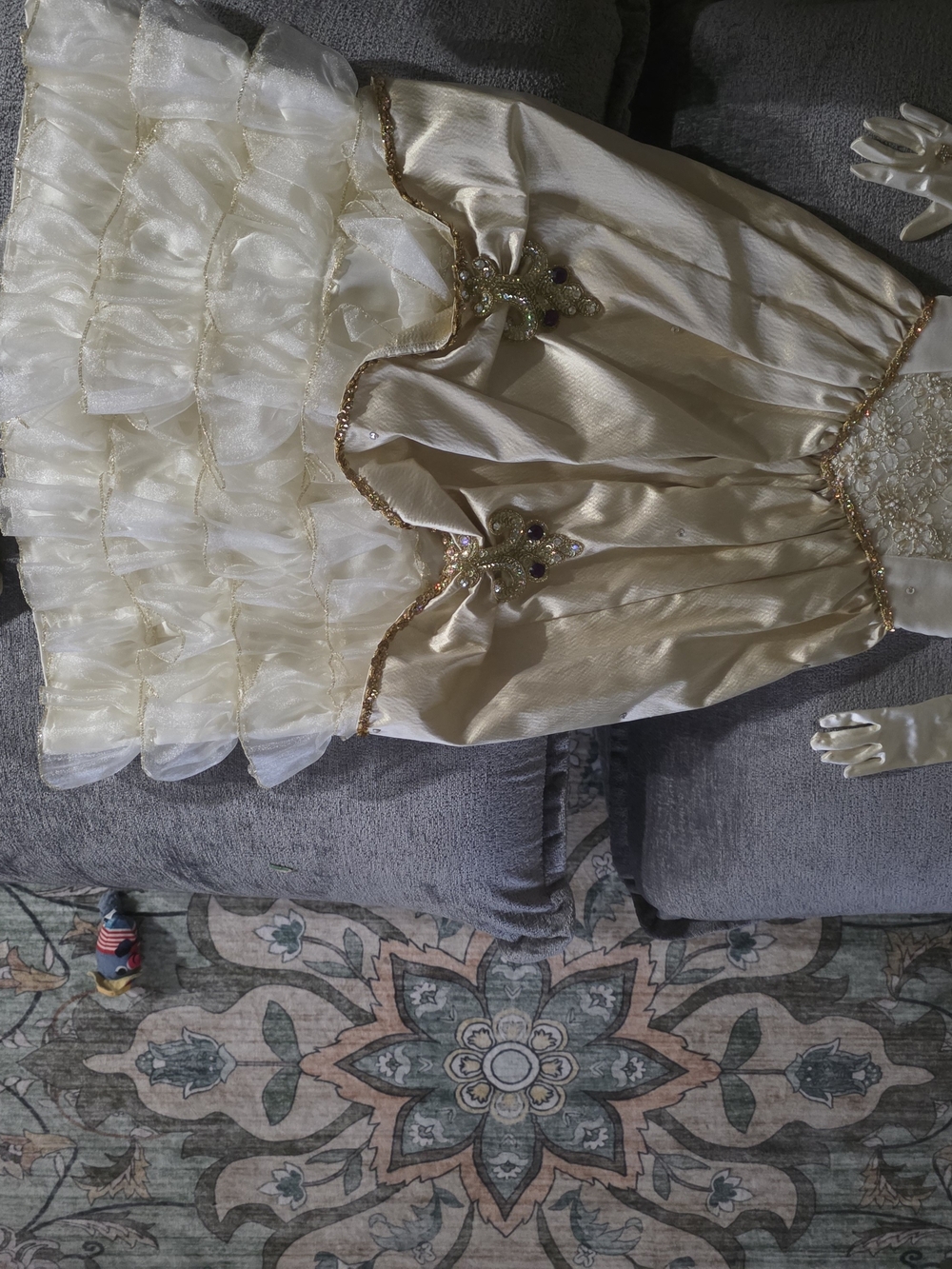 Custom Mardi Gras Court Princess Gown Complete Ensemble - Picture 2 of 9